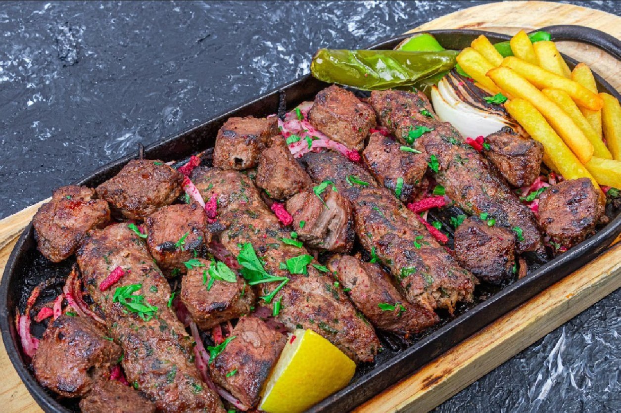 مشويات على صاج ساخن